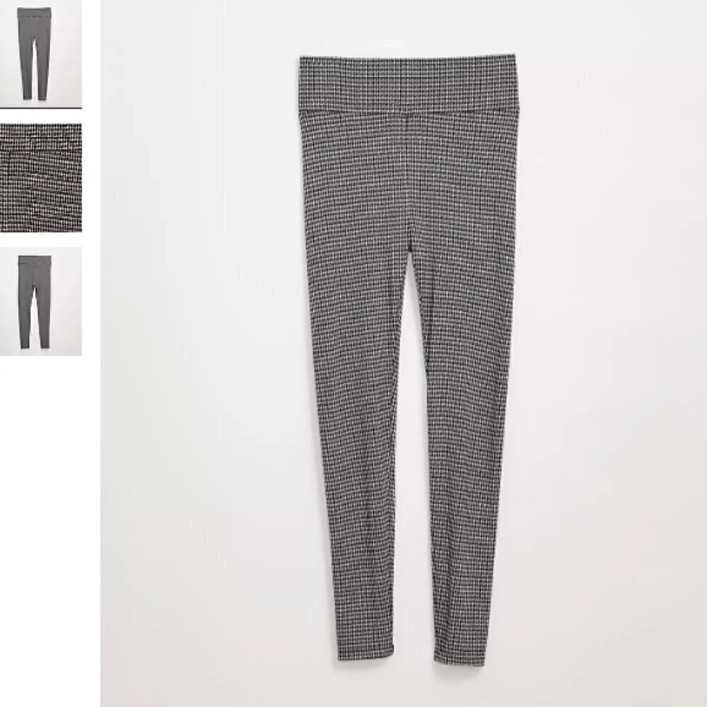LOFT Lou & Grey Houndstooth Ponte Leggings Size M